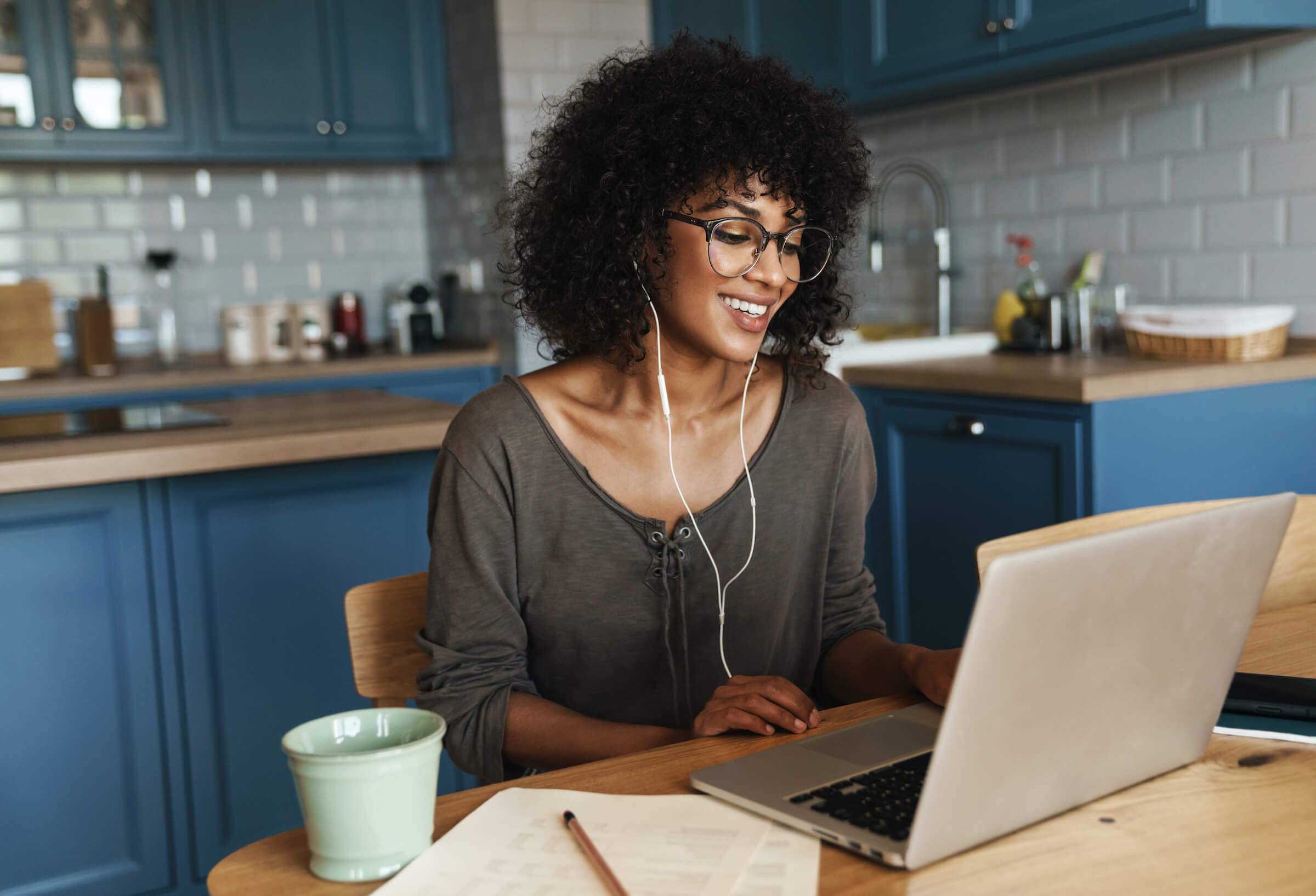 Students collaborating on a project