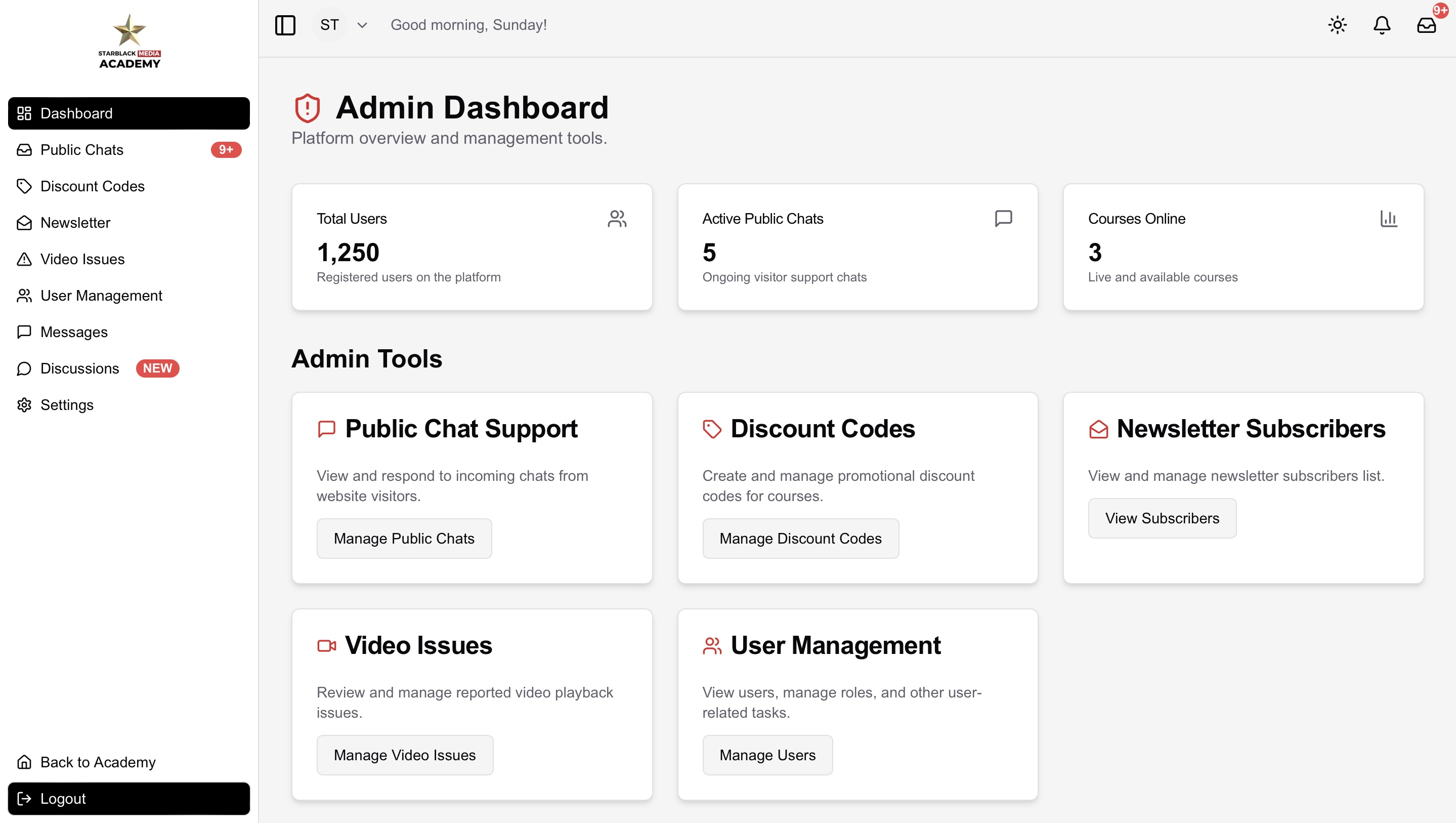 Admin Dashboard