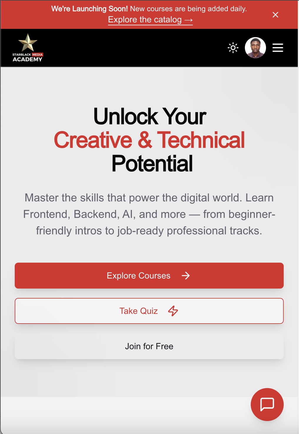 Responsive Mobile View